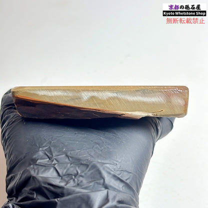 375g 硬さ4.5 巣板 カラス 中山合砥  正本山 京都 天然砥石