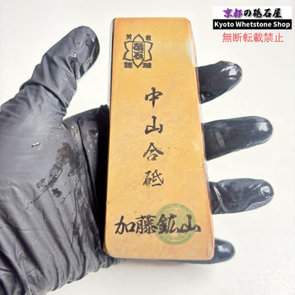 140g 硬さ硬め 巣板 カラス 中山合砥  正本山 京都 天然砥石