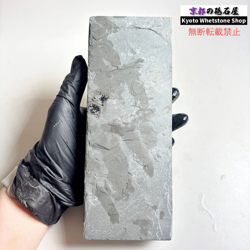 硬いけどしっとりした研ぎ感 1500g 硬さ5  大突山合砥  正本山 京都 天然砥石