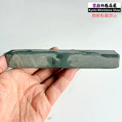 190g 硬さ軟め  丹波青砥 正本山 京都 天然砥石