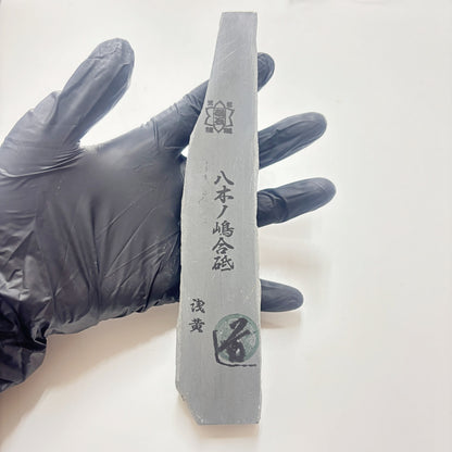140g 硬さ3.5 浅黄 八木ノ島合砥  正本山 京都 天然砥石