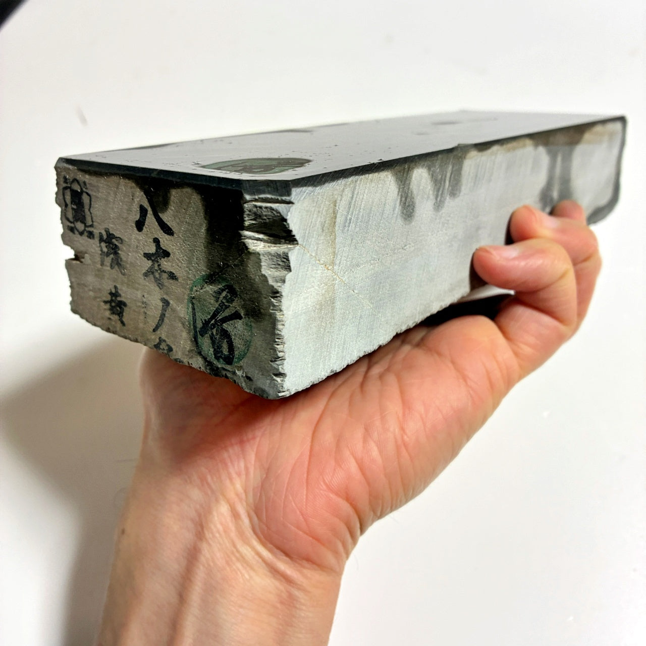 1635g 硬さ3 浅黄 八木ノ島合砥  正本山 京都 天然砥石