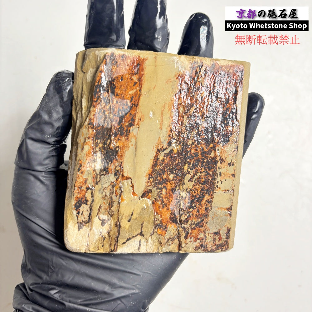 205g 硬さ硬め 巣板 中山合砥  正本山 京都 天然砥石