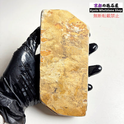 535g 硬さ3.0～3.5 戸前　カラス 中山合砥  正本山 京都 天然砥石