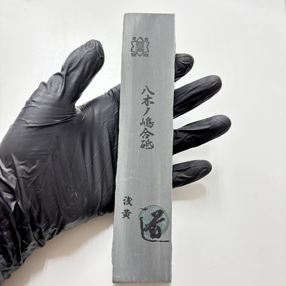 135g 硬さ3.5 浅黄 八木ノ島合砥  正本山 京都 天然砥石