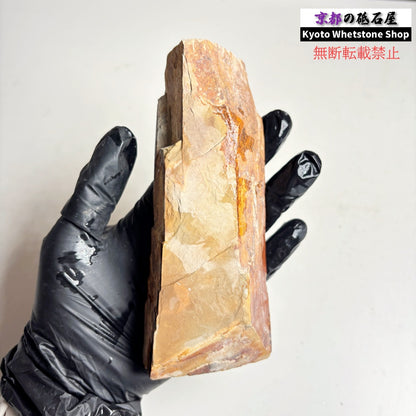 390g 硬さ3.5 巣板 中山合砥  正本山 京都 天然砥石
